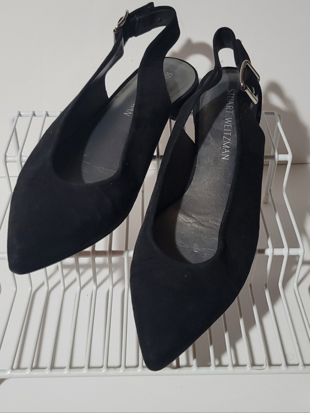 Stuart Weitzman Suede Slingback Flats Women's 9